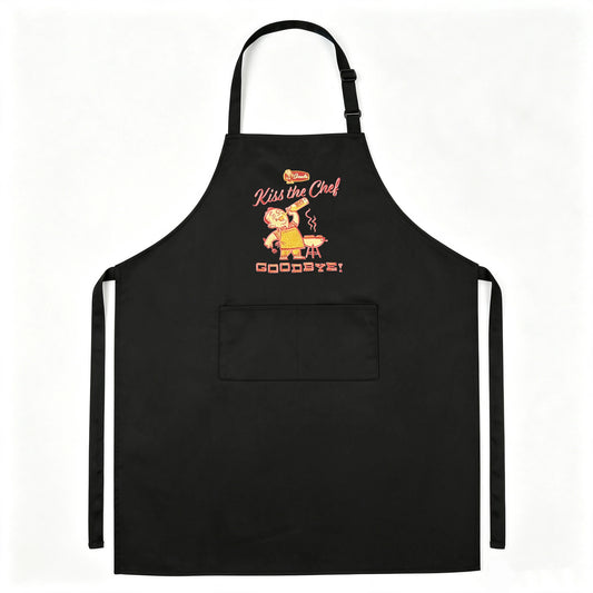 Professional Grade Adjustable Grilling Apron with High-Density Embroidery & Reinforced Pocket